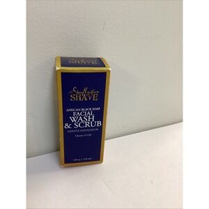 Shea Moisture African Black Soap Facial Wash & Scrub Cleanse Lift 4FL OZ